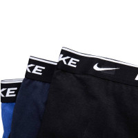 Nike Everyday Cotton Boxershort Brief 3-Pack Zwart Blauw Wit