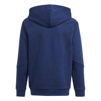 adidas Tiro 24 Hoodie Kids Dark Blue White