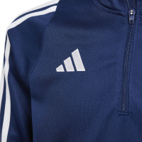 adidas Tiro 24 Tracksuit 1/4-Zip Kids Dark Blue White