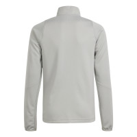 adidas Tiro 24 Trainingspak 1/4-Zip Kids Lichtgrijs Zwart Wit