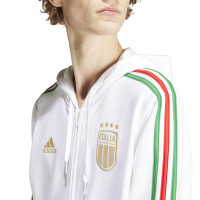 adidas Italië DNA Hooded Vest 2024-2026 Wit Goud