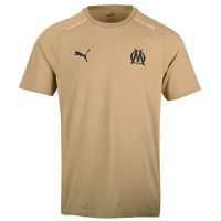 PUMA Olympique Marseille Casuals T-Shirt 2023-2024 Beige