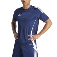 adidas Tiro 24 Trainingsshirt Donkerblauw Wit