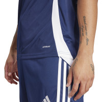 adidas Tiro 24 Trainingsshirt Donkerblauw Wit