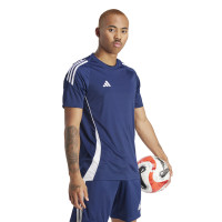 adidas Tiro 24 Trainingsshirt Donkerblauw Wit