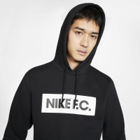 Nike F.C. Essential Hoodie Fleece Trainingspak Zwart Wit