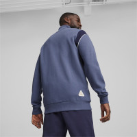 PUMA Olympique Marseille FtblArchive Trainingsjack 2023-2024 Donkerblauw