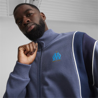 PUMA Olympique Marseille FtblArchive Trainingsjack 2023-2024 Donkerblauw