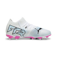 PUMA Future 7 Match Gras / Kunstgras Voetbalschoenen (MG) Kids Wit Roze Zwart