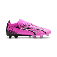 PUMA Ultra Match Gras / Kunstgras Voetbalschoenen (MG) Roze Wit Zwart