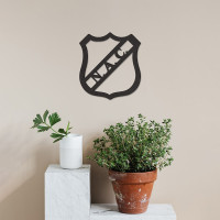 NAC Breda Logo 40cm Zwart