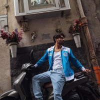 COPA Maradona x Napoli 1984 Retro Trainingsjack Lichtblauw Wit