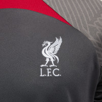 Nike Liverpool Strike Trainingsset 2023-2024 Donkergrijs Grijs Rood