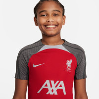 Nike Liverpool Strike Trainingsshirt 2023-2024 Kids Rood Donkergrijs Grijs