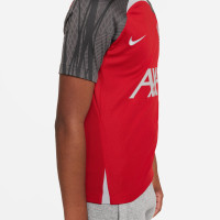 Nike Liverpool Strike Trainingsshirt 2023-2024 Kids Rood Donkergrijs Grijs