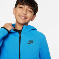 Nike Tech Fleece Sportswear Trainingspak Kids Blauw Zwart