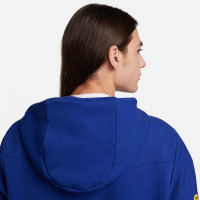 Nike FC Barcelona Tech Fleece Vest 2023-2024 Blauw Goud