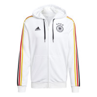 adidas Duitsland DNA Trainingspak Full-Zip Hooded 2024-2026 Wit Zwart