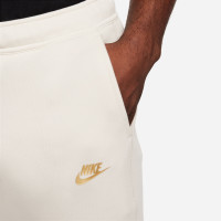 Nike Tech Fleece Sportswear Joggingbroek Wit Zwart Goud