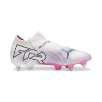 PUMA Future 7 Ultimate IJzeren-Nop Voetbalschoenen (SG) Wit Roze Zwart