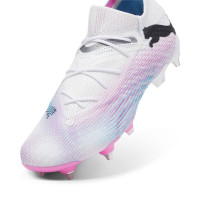 PUMA Future 7 Ultimate IJzeren-Nop Voetbalschoenen (SG) Wit Roze Zwart
