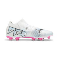 PUMA Future 7 Match Gras / Kunstgras Voetbalschoenen (MG) Wit Roze Zwart