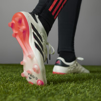 adidas Copa Pure 2+ Gras Voetbalschoenen (FG) Wit Zwart Rood