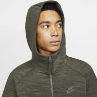 Nike Tech Fleece Hoodie Full Zip Groen Zwart