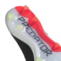 adidas Predator Elite Veterloze Gras Voetbalschoenen (FG) Zwart Wit Felrood