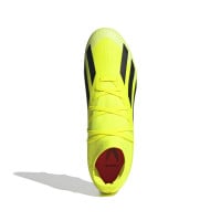 adidas X Crazyfast League IJzeren-Nop Voetbalschoenen (SG) Felgeel Zwart Wit