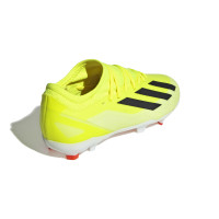 adidas X Crazyfast League Gras Voetbalschoenen (FG) Kids Geel Zwart Wit