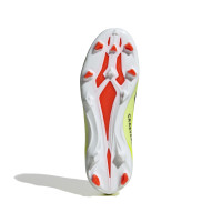 adidas X Crazyfast League Gras Voetbalschoenen (FG) Kids Geel Zwart Wit