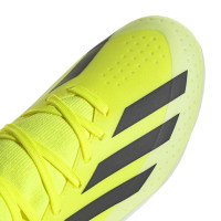 adidas X Crazyfast League Gras Voetbalschoenen (FG) Kids Geel Zwart Wit
