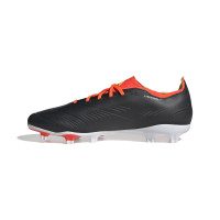 adidas Predator League Gras Voetbalschoenen (FG) Zwart Wit Felrood