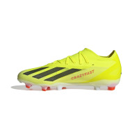 adidas X Crazyfast Pro Gras Voetbalschoenen (FG) Geel Zwart Wit