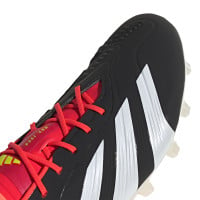 adidas Predator Elite Kunstgras Voetbalschoenen (AG) Zwart Wit Felrood