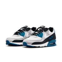 Nike Air Max 90 Sneakers Wit Grijs Zwart Blauw