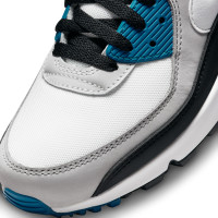 Nike Air Max 90 Sneakers Wit Grijs Zwart Blauw