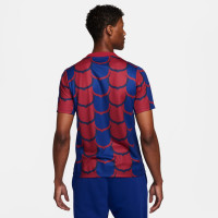 Nike FC Barcelona Pre-Match Trainingsshirt 2023-2024 Donkerblauw Rood Goud