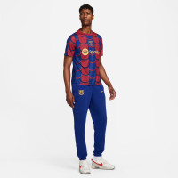 Nike FC Barcelona Pre-Match Trainingsshirt 2023-2024 Donkerblauw Rood Goud