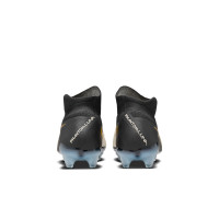 Nike Phantom Luna II Elite Gras Voetbalschoenen (FG) Zwart Gebroken Wit Goud