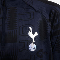 Nike Tottenham Hotspur Strike Trainingstrui 1/4-Zip 2023-2024 Kids Donkerblauw Zwart Wit