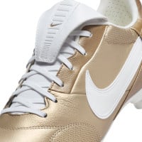 Nike Premier III Gras Voetbalschoenen (FG) Goud Wit