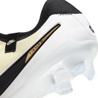 Nike Tiempo Legend 10 Pro Gras Voetbalschoenen (FG) Geel Wit Zwart Goud