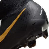 Nike Phantom Luna II Pro Gras Voetbalschoenen (FG) Zwart Gebroken Wit Goud