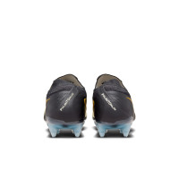 Nike Phantom GX II Elite IJzeren-Nop Voetbalschoenen (SG) Anti-Clog Zwart Gebroken Wit Goud