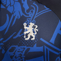 Nike Chelsea Strike Trainingstrui 1/4-Zip 2023-2024 Zwart Blauw Wit