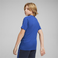 PUMA Evostripe T-Shirt Kids Donkerblauw Wit