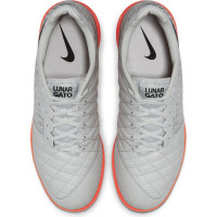 Nike LunarGato II Zaalvoetbalschoenen (IN) Platinum Oranje Zwart