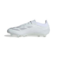 adidas Predator Elite Gras Football Shoes (FG) White Silver